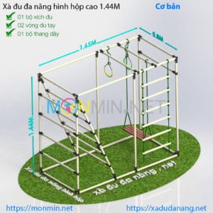 Xà đu đa năng hình hộp cơ bản