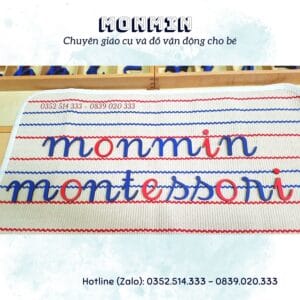 Chữ gỗ - Giáo cụ ngôn ngữ Montessori