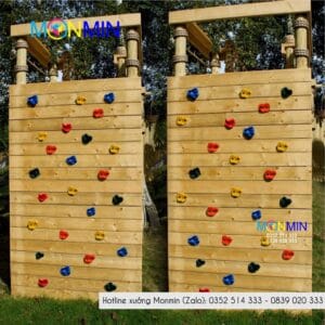 Mấu leo núi trẻ em Monmin gắn tương trong nhà, ngoài trời